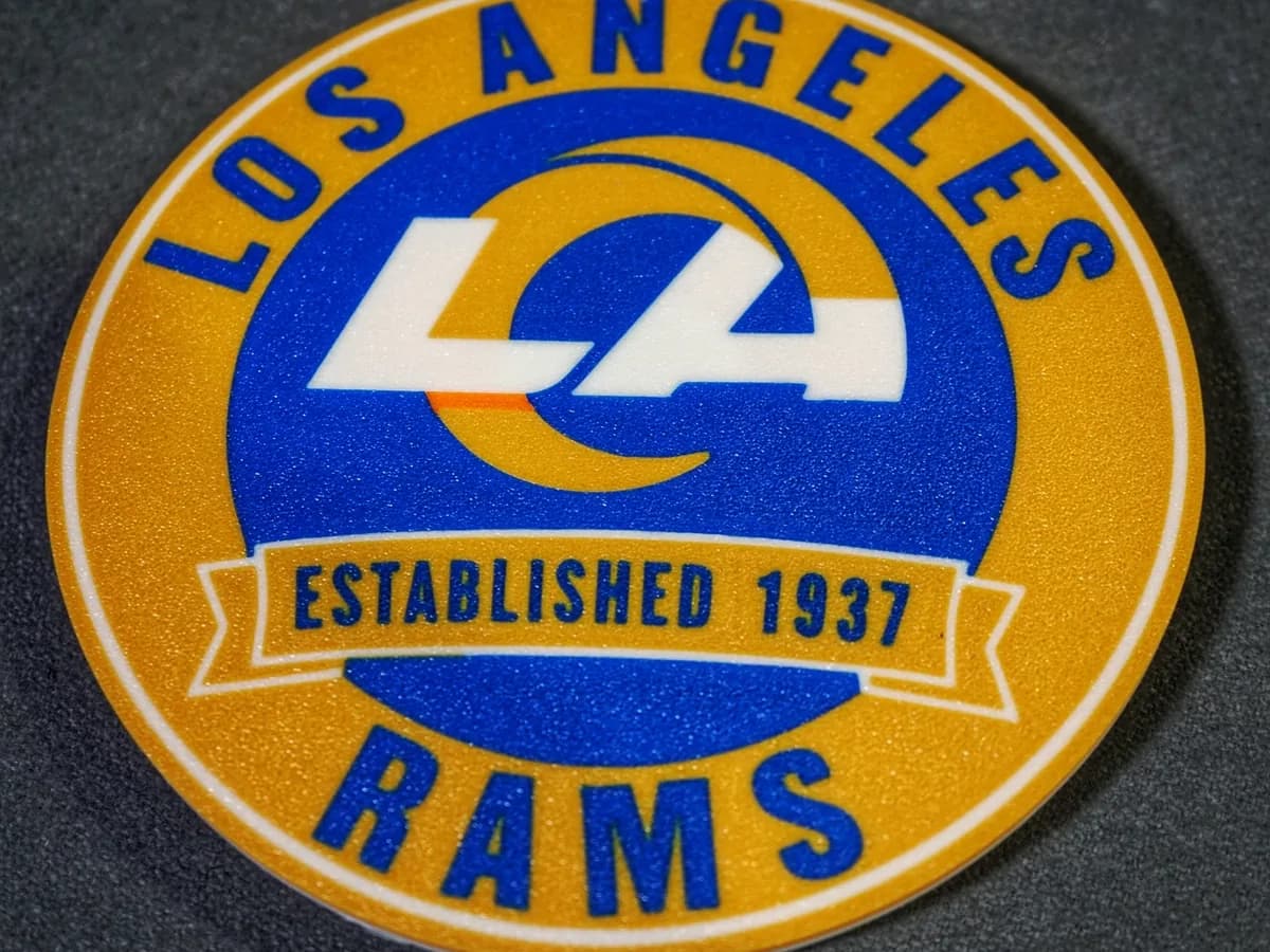 Los Angeles Rams spinner medallion